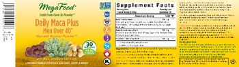 MegaFood Daily Maca Plus Men Over 40 Nutrient Booster Powder - unsweetened powder supplement