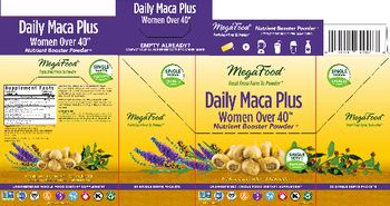 MegaFood Daily Maca Plus Women Over 40 - unsweetened whole food supplement