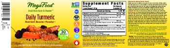 MegaFood Daily Turmeric - unsweetened powder supplement