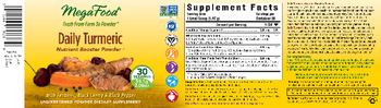 MegaFood Daily Turmeric - unsweetened powder whole food supplement