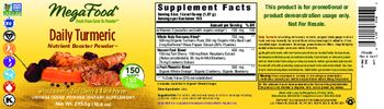 MegaFood Daily Turmeric - unsweetened powder supplement