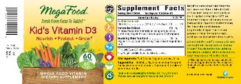 MegaFood Kid's Vitamin D3 - whole food vitamin supplement