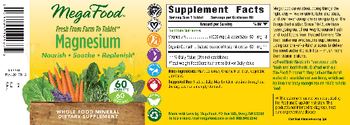 MegaFood Magnesium - whole food mineral supplement