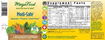MegaFood Medi-Safe - whole food multivitamin mineral supplement