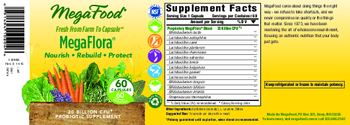 MegaFood MegaFlora - probiotic supplement