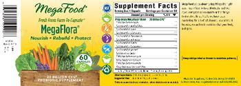 MegaFood MegaFlora - 20 billion cfu probiotic supplement