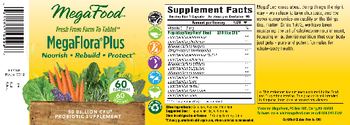 MegaFood MegaFlora Plus - probiotic supplement