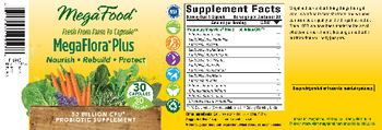 MegaFood MegaFlora Plus - 50 billion cfu probiotic supplement