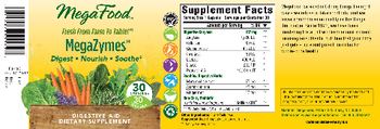 MegaFood MegaZymes - digestive aid supplement