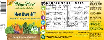 MegaFood Men Over 40 - whole food multivitamin mineral supplement