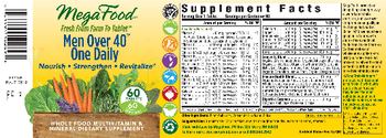 MegaFood Men Over 40 One Daily - multivitamin mineral supplement