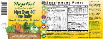 MegaFood Men Over 40 One Daily - multivitamin mineral supplement