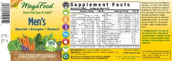 MegaFood Men's - whole food multivitamin mineral supplement