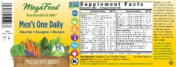 MegaFood Men?s One Daily - multivitamin mineral supplement