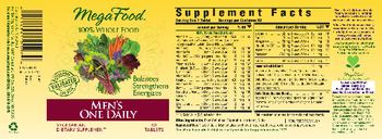 MegaFood Men's One Daily - supplement