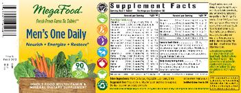 MegaFood Men?s One Daily - multivitamin mineral supplement