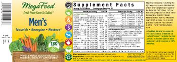 MegaFood Men's - whole food multivitamin mineral supplement