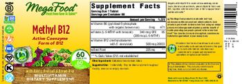 MegaFood Methyl B12 - multivitamin supplement