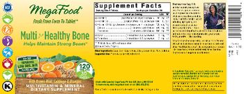 MegaFood Multi For Healthy Bone - multivitamin mineral supplement