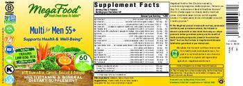 MegaFood Multi for Men 55+ - multivitamin mineral supplement
