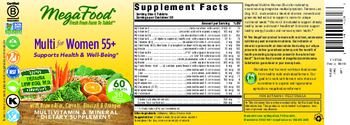 MegaFood Multi for Women 55+ - multivitamin mineral supplement