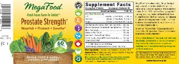 MegaFood Prostate Strength - multivitamin herbal supplement