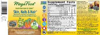 MegaFood Skin, Nails & Hair - multivitamin herbal supplement