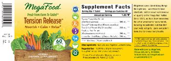 MegaFood Tension Release - herbal supplement