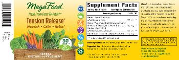 MegaFood Tension Release - herbal supplement