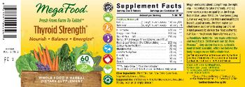 MegaFood Thyroid Strength - whole food herbal supplement