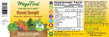 MegaFood Thyroid Strength - whole food herbal supplement