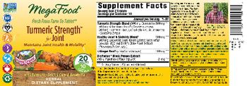 MegaFood Turmeric Strength For Joint - herbal supplement