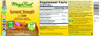 MegaFood Turmeric Strength for Liver - herbal supplement