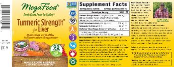 MegaFood Turmeric Strength For Liver - whole food herbal supplement