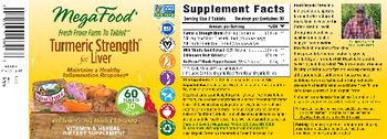 MegaFood Turmeric Strength For Liver - vitamin herbal supplement