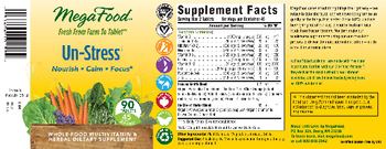 MegaFood Un-Stress - multivitamin herbal supplement