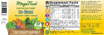 MegaFood Un-Stress - multivitamin herbal supplement
