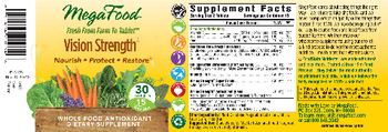 MegaFood Vision Strength - whole food antioxidant supplement