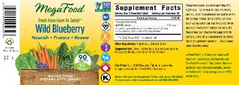 MegaFood Wild Blueberry - whole food supplement