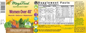 MegaFood Women Over 40 - whole food multivitamin mineral supplement