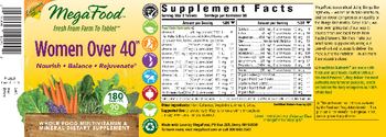 MegaFood Women Over 40 - whole food multivitamin mineral supplement