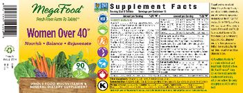 MegaFood Women Over 40 - whole food multivitamin mineral supplement
