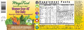 MegaFood Women Over 40 One Daily - multivitamin mineral supplement