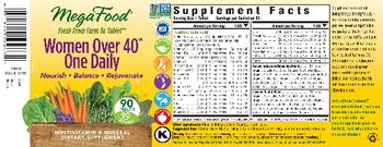 MegaFood Women Over 40 One Daily - multivitamin mineral supplement