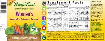 MegaFood Women's - whole food multivitamin mineral supplement