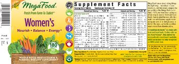 MegaFood Women's - whole food multivitamin mineral supplement