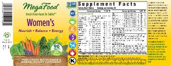 MegaFood Women?s - whole food multivitamin mineral supplement