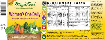 MegaFood Women?s One Daily - multivitamin mineral supplement