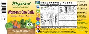 MegaFood Women?s One Daily - multivitamin mineral supplement