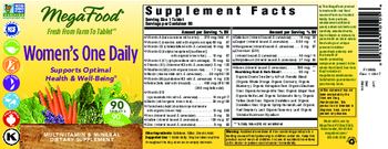 MegaFood Women's One Daily - multivitamin mineral supplement